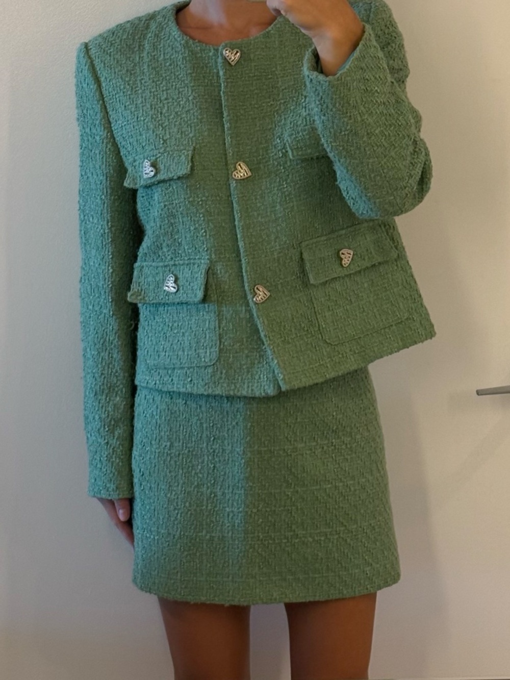 Green Tweed Mango Matching Set - Picture 3 of 16
